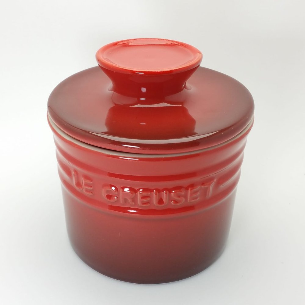 Le Creuset Butter Crock in Cerise